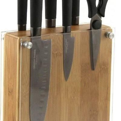 Knife Block Set 7pc Titanium