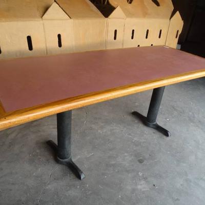 Dual pedestal dining table- 30  x 6ft