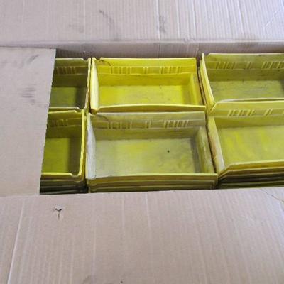 Large Lot of 78 Yellow Plastic Parts Containers 10 ...