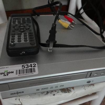 Insignia DVD player with remote.
