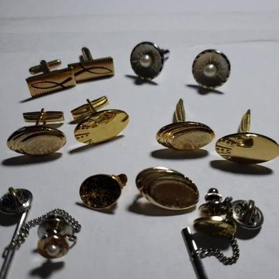 Lot of Cuff Links and Tie Tacks