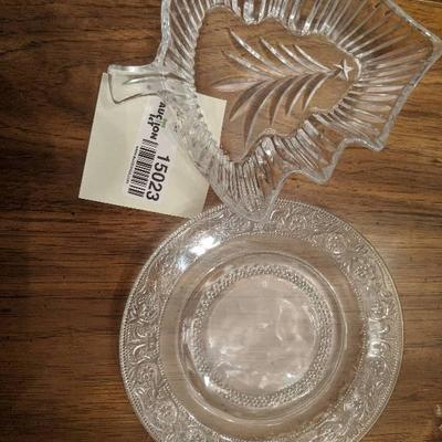 leaf bowl and saucer plate