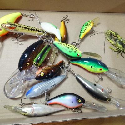 Lot of fishing lures.
