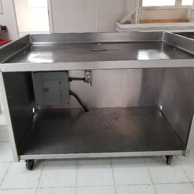 Stainless Steel Prep Table wired