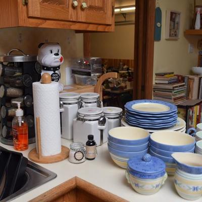 Dishes, Canister Set, Spice Rack