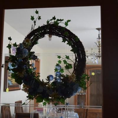 Large Wreath with Floral and Greenery