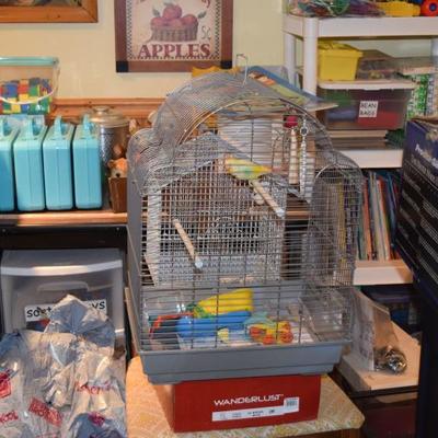 Bird Cage, Games, & Toys