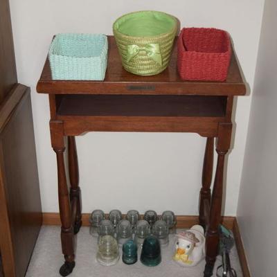 Side Table & Baskets