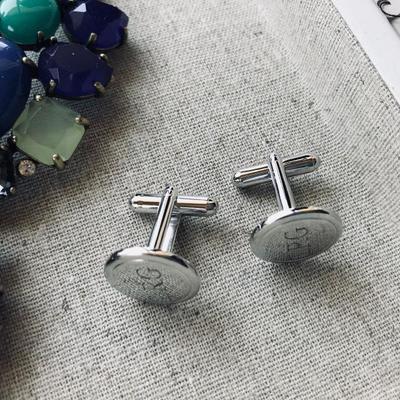 Sterling silver cuff links. $60