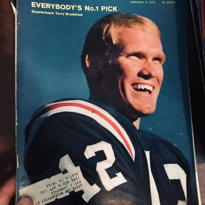 1970 Sports Illustrated with Terry Bradshaw on the cover. $10