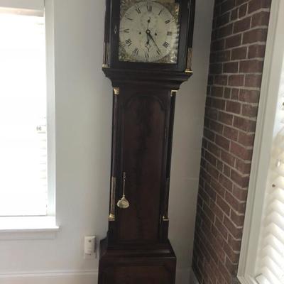 19th C English Mahogany Tall Case Clock-Thomas Jackson London
