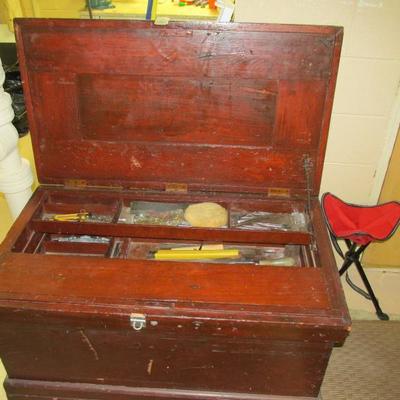 Antique tool chest