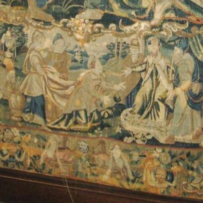 Detail:  Fabulous Late-17th. - Early 18th.C. Flemish Tapestry