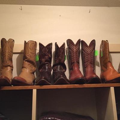 Cowboys boots, sizes 10 - 12