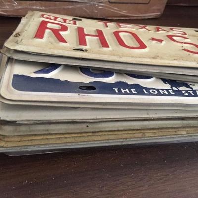 Old license plates 