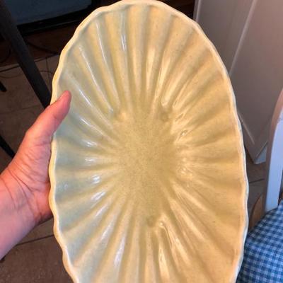 Green inside clam bowl