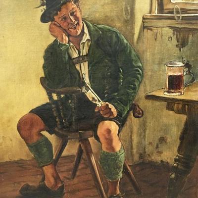 Oil Painting of German Man by Emil Rau.