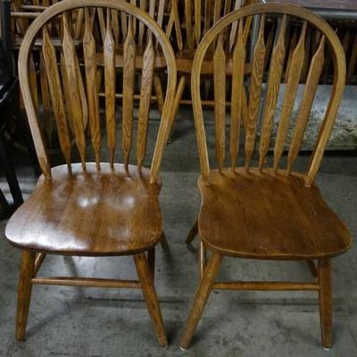 Dark Stained Wood Chairs