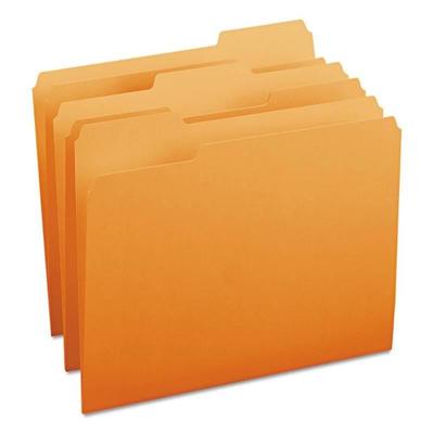 Smead 1 3 Cut Top Tab Letter File Folder Orange