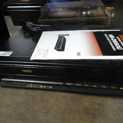 JVC HR-D66OU video cassette recorder & CD holder.