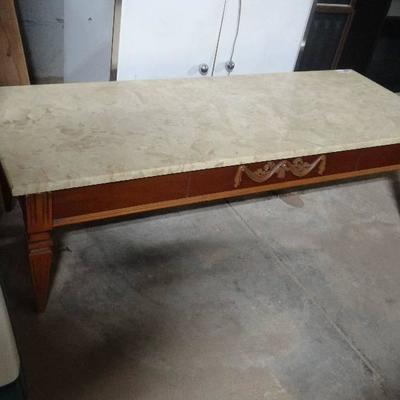 Coffee table w marble top.v