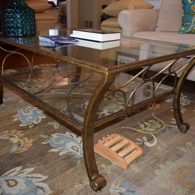 Metal & Glass Coffee Table