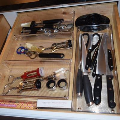 Bottle Openers, Corkscrews, & Knife Set