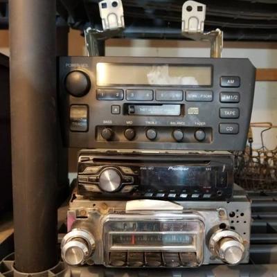 Lot of Vintage Car Stereos