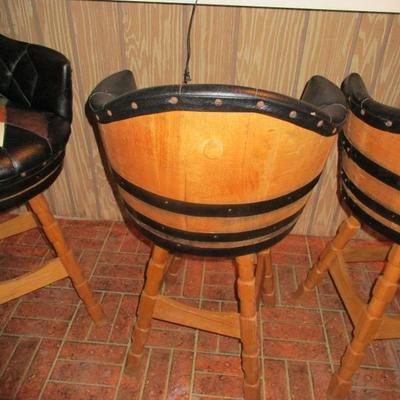 4 BARREL CHAIRS MADE BY BROTHER