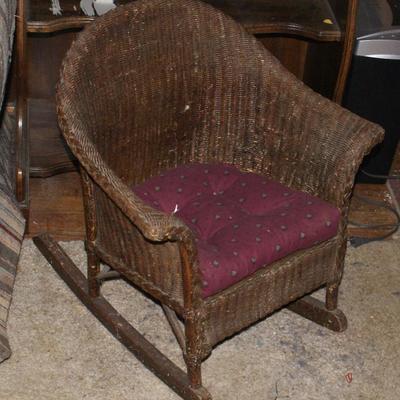 Haywood Wakefield Wicker Child's Rocker 