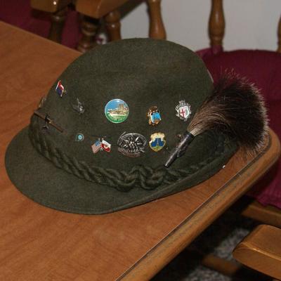 Swedish Alps Wool Hat with Pin Backs 
