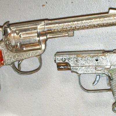 Vintage 1960's Hubley Toy Cap Guns 