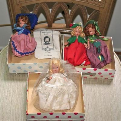 Vintage Porcelain Story Book Dolls Wee Dolls for Wee Collectors 