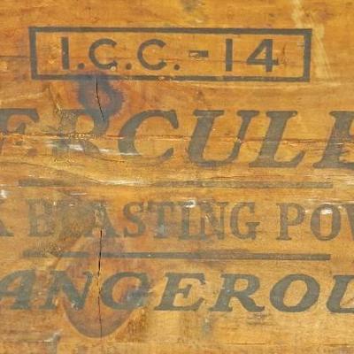 Vintage Wood CrateBox - Hercules Black Blasting P 1