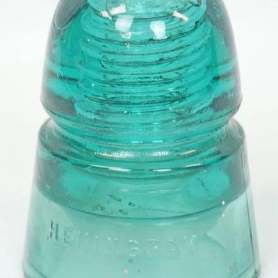 Blue-Green Teal Glass Power Line Insulator - Hem 1
