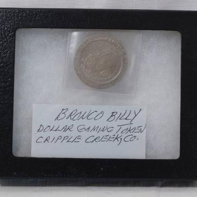 BRONCO BILLY'S - One Dollar Gaming Token - Cripple1