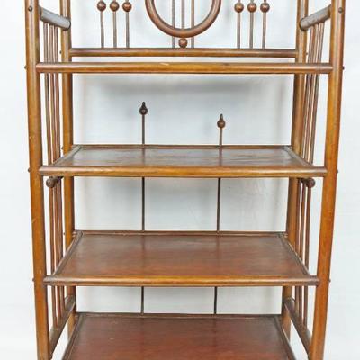 Vintage MUSIC STAND - Wooden Shelving Unit - Over