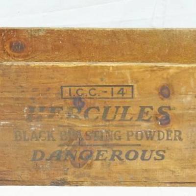 Vintage Wood CrateBox - Hercules Black Blasting P