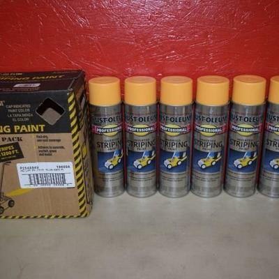 6 Cans Rust-Oleum Inverted Striping Paint