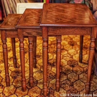 Vintage nesting tables 
