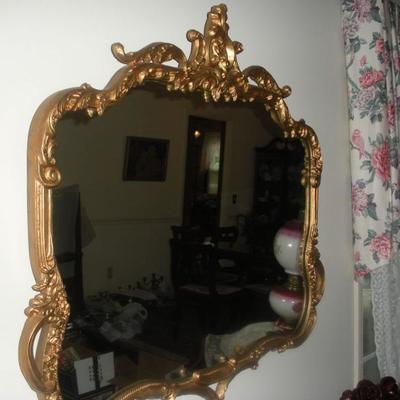 early 1900s gilt mirror