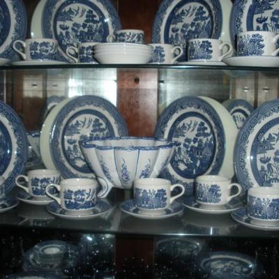 great selection of blue and white