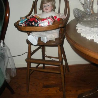 early 1900s high chair