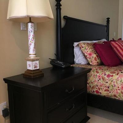 Three Drawer Bed Side Table