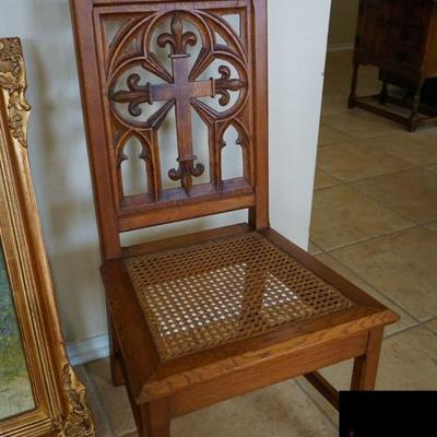 Pre 1900 Prie dieu or prayer chair. 371/2 