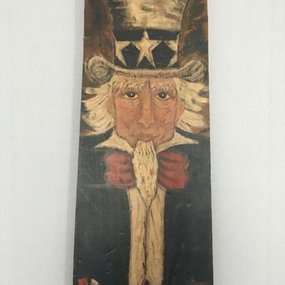 Detail, Hand Painted Antique Ironing Board 