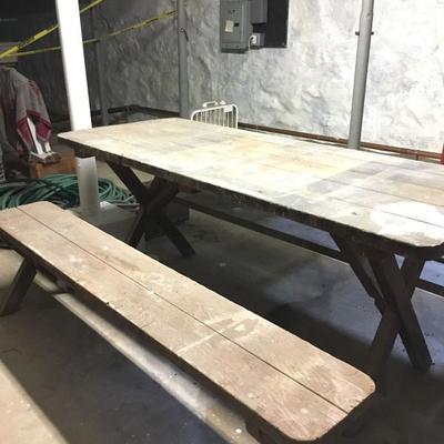 Picnic Table and Bench