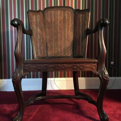 Cane Back Armchair 