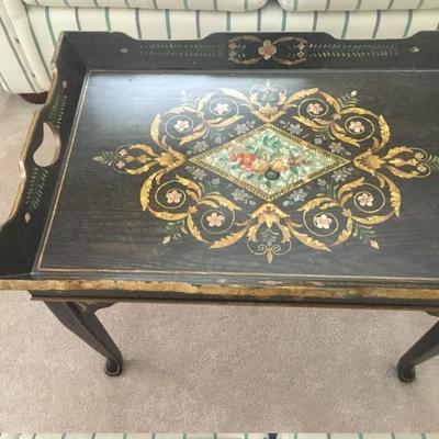 Hand Painted Tray Table 