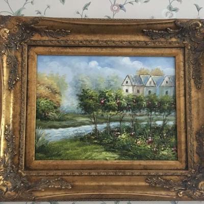 Oil, Gilt Frame 